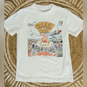 Abercrombie Kids White Tee with Black Text